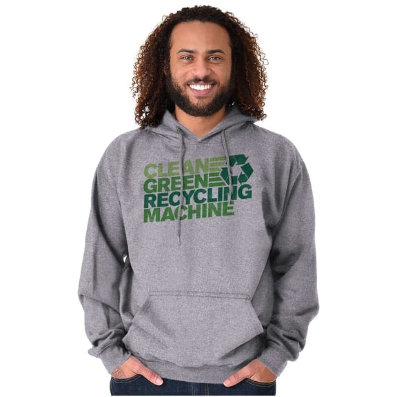 Save Planet Go Green Love Earth Day Unisex Plus Fleece Graphic Hoodie Brisco Brands 2X