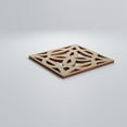thumbnail image 3 of Ekena Millwork 7 3/8"W x 7 3/8"H x 3/8"T Extra Small Baytown Decorative Fretwork Wood Wall Panels, Hickory, 3 of 6