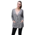 thumbnail image 3 of Richie House Women's Cardigan Sweater with Two Pockets RH2063-B-S, 3 of 7
