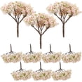 thumbnail image 4 of Miangastore 10pcs Miniature Flower Tree Model Train Scenery Architecture Cherry Blossom Trees Mini Fake Trees for DIY Sand Table Crafts Building Landscape Ornaments, 4 of 8
