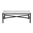 thumbnail image 6 of Evelyn&Zoe Metal Marble Coffee Table in Black and Bronze, 6 of 7