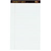 TOPS Docket Gold Legal Ruled White Legal Pads - Legal - 50 Sheets - Double Stitched - 0.34" Ruled - 20 lb Basis Weight -