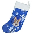 thumbnail image 2 of Carolines Treasures SC9768-CS Cardigan Corgi Hiver Flocons de Neige Bas de Noël- 11 x 8 Po., 2 of 2