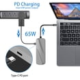 thumbnail image 3 of KOOTION USB C Hub 6 in 1 with PD Charger Port USB 3.0 Port TF/SD Slot HDMI Port for MacBook ChromeBook, 3 of 8