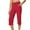 Red, variant on Simua Capri Pants for Women High Waist Stretch Womens Dot Printed Golf Capris Pants for Summer with Pockets