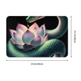 thumbnail image 3 of Goofa 16"x24" Inches Snake Holding A Lotus Doormats for Outdoor Entrance - Non-Slip Welcome Mat, Heavy Duty Door Mats Outdoor, Spring Doormat, 3 of 9