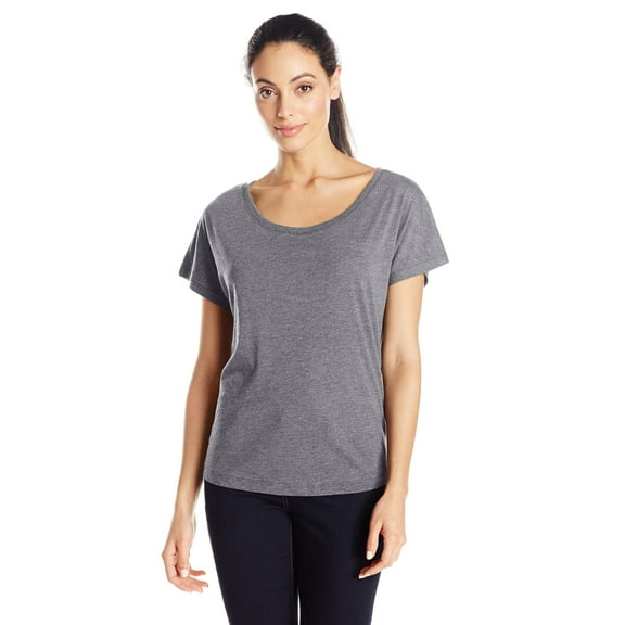 Women's Tri-Blend Scoop Neck Dolman Sleeve Top