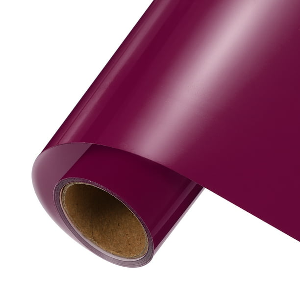 Vinilo de Transferencia Térmica de Uxcell en Púrpura Oscuro, Rollo de Vinilo de 12 Pulgadas x 5 pies para Corte de Calcomanías, Señales, Álbumes de Recortes, Manualidades DIY, Decoración del Hogar