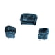thumbnail image 3 of Muebles en miniatura para casa de muñecas a escala 1/25, sofá doble individual, sillón azul, 3 of 6