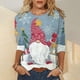 thumbnail image 3 of Camiseta de manga larga con estampado navideño a la moda con estampado de rayas, 3 of 5