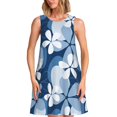 thumbnail image 1 of Fotbe Flower Vestido de Verano sin Mangas para Mujer – Vestido Midi Línea A, Estilo Camiseta Floral, Vestido Playero Casual y Fluido, 1 of 7