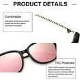 thumbnail image 4 of LVIOE Classic Square Polarized Sunglasses for Women Vintage Sun Glasses 100% UV Blocking for Outdoor Activities, 4 of 7