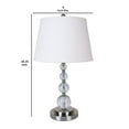 thumbnail image 5 of 28 Inch Modern Orb Accent Base Table Lamp, Set of 2, White- Saltoro Sherpi, 5 of 5