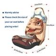 thumbnail image 3 of Honeii Dinosaur Baking Delight Print Car Seat Cover,Car Interior Covers,Universal Fit Seat Protector, Compatible with Most Cars, SUVs, Trucks, and Vans, 3 of 5