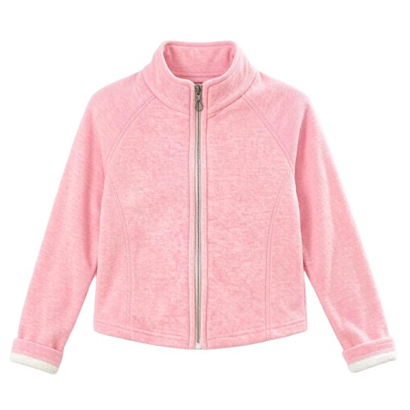 FAIWAD Boys Girls Warm Fleece Coat Zip up Collar Jacket Kids Soft Cozy Casual Daily Outerwear
