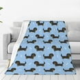 thumbnail image 1 of Fotbe Dachshund Dog Manta de Franela Acolchonada con Estampado, Súper Suave y Esponjosa, Extra Grande para Sofá, Cama, Uso Todo el Año-50"x40", 1 of 7