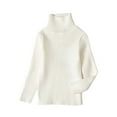 thumbnail image 4 of Owordtank Knitted Sweaters for 12M-6T Toddler Kids Boys Girls Turtle Neck Long Sleeve Pullover Sweater for Fall Winter, 4 of 5