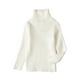 thumbnail image 1 of Suéter De Cuello Alto Para Niños Pequeños Suéter De Punto Para Bebés Suéter Suave Sólido Cálido Suéter De Ganchillo Blanco Odeerbi LM103-767, 1 of 4