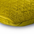 thumbnail image 2 of The HomeCentric Cushion Covers, Decorative Green Pack of 2, 22x22 inch (55x55 cm) Pillow Cover&nbsp;For Sofa, Velvet Quilted Pillowcase&nbsp;With Zipper, Solid Color Modern Easter - Lemongrass Soul, 2 of 2