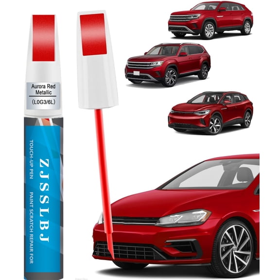 L0G3/6L Aurora Red Metallic Touch Up Paint Compatible with Volkswagen Exact Match 2 in 1 Touch up Paint for Chips and Nicks Repair