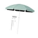 thumbnail image 4 of Sombrilla de patio de 1,7 m con varillas resistentes para deportes al aire libre cian, 4 of 9