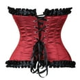 thumbnail image 3 of BYHONG Lace Corset for Women and Corsets Boned Brocade Waist Cincher Vest Plus Size Top Gothic Going Out Tops Corset Dress for Women Red Corset Tops for Women XXXL, 3 of 3