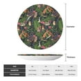 thumbnail image 2 of Balery Forest Animals And Plants Print Bone China Decorative Plate Ceramic Dinner Plates Art Crafts with Display Stand-7in, 2 of 6