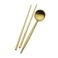 thumbnail image 3 of Studio Nova Premium 18/10 Stainless Steel Gold Chopsticks & Spoon Set, 3 of 6