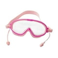 thumbnail image 2 of Gafas de natación para niños con tapones para los oídos, correa ajustable, accesorios de natación, gafas de natación portátiles de visión amplia, Rosa, 2 of 8