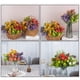 thumbnail image 2 of Cateissary Fondo decorativo de rama de flores artificiales, de simulación DIY, adorno de ramo de plantas, tallo largo, decoración de Decoración Rojo, 2 of 6