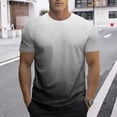 thumbnail image 2 of WAYUTE T Shirts for Men Short Sleeve Crew Neck Gradient Color Workout Athletic Shirts Performance Loose Tee for Gym Training Summer Outdoor T-Shirts, 2 of 4