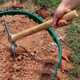 thumbnail image 3 of ievspot Stainless Steel Double Headed Pickaxe ,Loosening Soil Digging Multifunctional Mattock Pickaxe Gardening Tools, 3 of 8