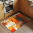 thumbnail image 3 of Rectangle Area Rug 2x3ft,Orange Gradient Graffiti Art Washable Carpet Non-Slip Runner Accent Rugs Indoor Floor Mat for Bedroom Living Room Decor,Abstract Geometric Seamless, 3 of 9