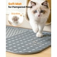 thumbnail image 5 of Extra Large Cat Litter Mat, 47" x 37" Grey Silicone Waterproof Soft Design, 5 of 9