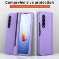thumbnail image 6 of SaniMore for Samsung Galaxy Z Fold 4 Case, Shockproof Armor Hinge Rugged PC Folding Cover for Samsung Z Fold 4 with HD Film Screen Protector Military Grade Protection with S-Pen Stylus, Purple, 6 of 9