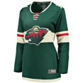 thumbnail image 2 of Women's Fanatics Green Minnesota Wild Home Breakaway Jersey, 2 of 3
