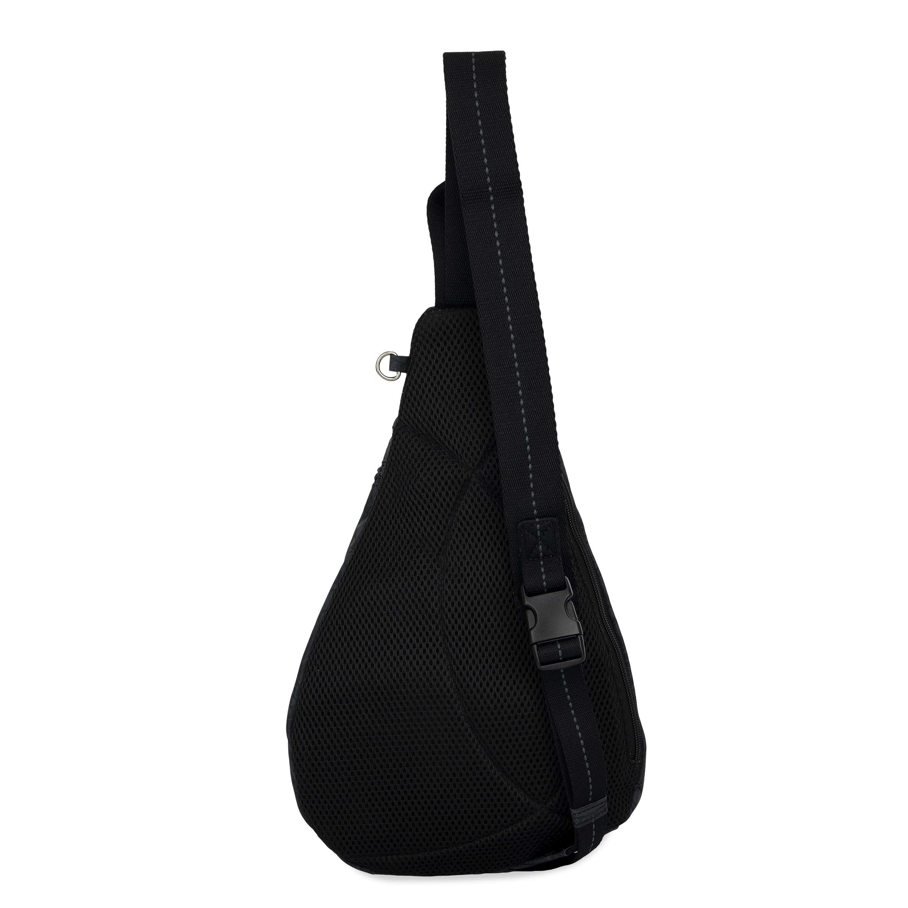Sakroots Sling Backpack - Women's Shoulder or Crossbody Bag With Multiple Zipper Pockets - "Black Spirit Desert"