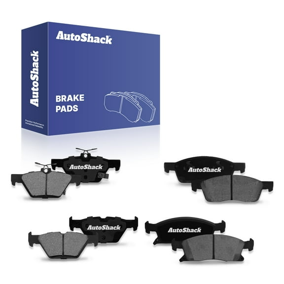 AutoShack Front & Rear Ceramic Brake Pad Set for Subaru, Ascent 2019-2025, AWD H4 2.4L