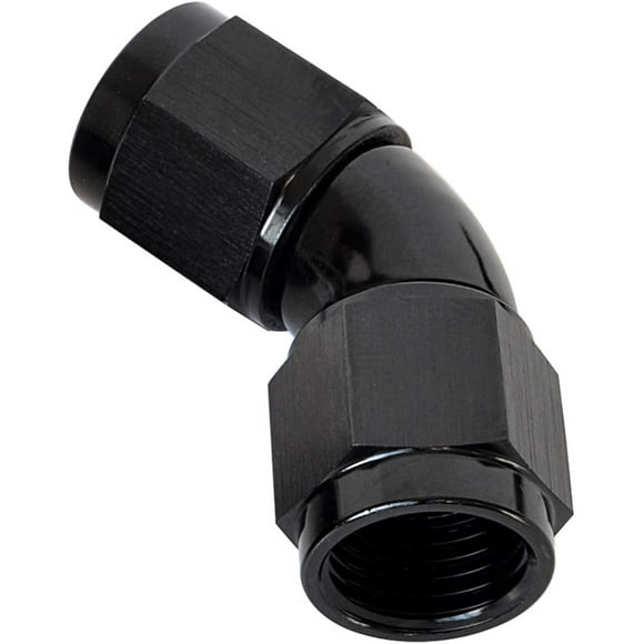 AC PERFORMANCE 4 AN To AN4 Aluminum 45 Degree Female One Piece Full Flow Hose Coupler Fitting 7/16x20 JIC 4 Double