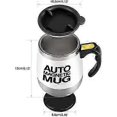 thumbnail image 4 of Taza con agitador automático (negra), taza de café de acero inoxidable con agitador automático, 4 of 4