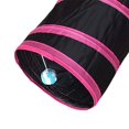 thumbnail image 4 of Túnel para gatos, tubo de túnel plegable doblado con juguete con orificio para pelota de juego, juguetes interactivos para gatos, túnel de pista para , roja T Salvador Jugar al tubo del túnel, 4 of 9