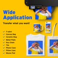 thumbnail image 3 of Printers Jack Sublimation Paper A4 125 GSM 100 Sheets 8.3" x 11.7" Compatible with Epson, Ricoh, and Sawgrass Inkjet Printers, 1 Layer, 3 of 5