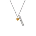 thumbnail image 2 of Delight Jewelry Acrylic 5/16" Goldtone Heart Silvertone Always My Sister Bar Charm Necklace, 23", 2 of 4