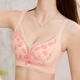 thumbnail image 4 of Penkiiy Floral Print Comfort Wirefree Backless Bra - Seamless Lift, Everyday Wear, 4 of 4