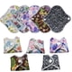thumbnail image 2 of 1 Set of 7PCS Reusable Menstrual Pads Washable Bamboo Charcoal Sanitary Pads Panty Liners (6PCS Menstrual Pads and 1PC Bag Random Pattern), 2 of 4