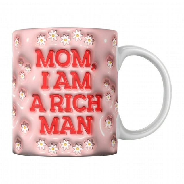 Dvkptbk Mug Dog Mom Dog Inflated Mug Personalized Ceramic Mug Pet Lovers Kitchen Gadgets