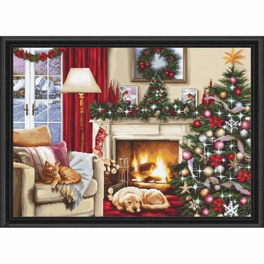 Luca-S Christmas Interior Counted Cross-Stitch Kit