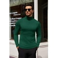 thumbnail image 4 of COOFANDY Men's Slim Fit Turtleneck Sweater Casual Basic Knitted Long Sleeve Pullover Sweater, 4 of 10