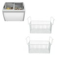 thumbnail image 3 of 2Pcs Freezer Wire Basket, Large Capacity Easy Grip Handles Multi Purpose Steel Organizer Bins For Kitchen Closets, 3 of 8