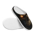 thumbnail image 3 of Picia Metal Evil Skull for Women's Lamb-hug Comfy Fleece House Slippers Memory Foam, Slip-on House Shoes Indoor Outdoor-40/41, 3 of 7